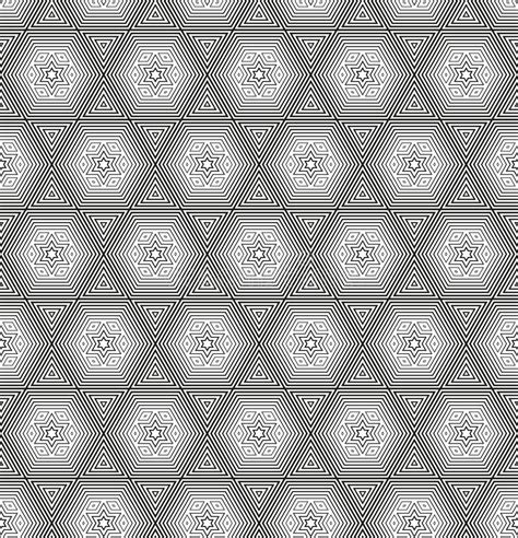 Abstract Ornate Geometric Petals Grid Background Seamless Pattern
