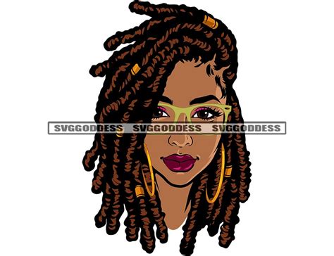 pretty black woman locs dreads dreadlocks hairstyle melanin etsy