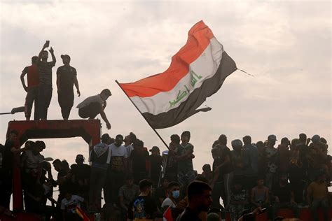Thousands Protest In Baghdad On Anniversary Of Iraq Uprising The