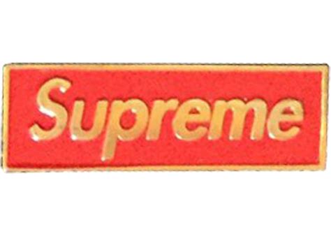 Supreme Red Box Logo Pin Houndstooth Trench Ss12 Gold Ss12