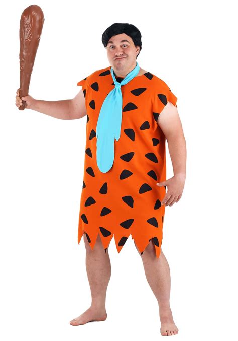 Plus Size Fred Flintstone Costume Cartoon Character Costumes