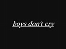 Boys Don't Cry by The Cure (Lyrics Video) - YouTube