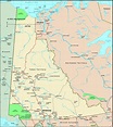 Yukon Territory, Canada Political Wall Map | Maps.com.com
