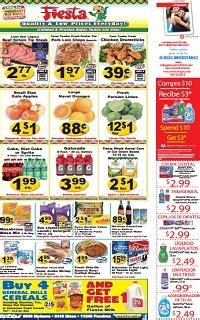 $3.99 lb fresh pork sausages; Fiesta Mart Weekly Ad Specials