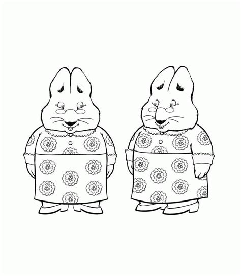 Max And Ruby Coloring Pages Printable Coloring Home