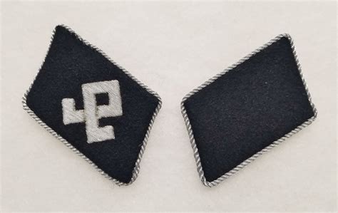 Wwii German Waffen Ss Volunteer Mountain Division Prinz Eugen Collar