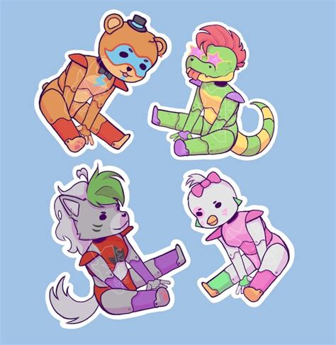 Five Nights At Freddys Security Breach Stickers Etsy