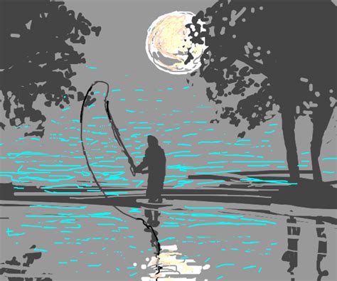 Fishing For The Moon Drawception