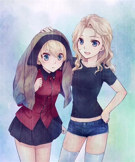 Darjeeling And Kay Girls Und Panzer Drawn By Mizunomoto