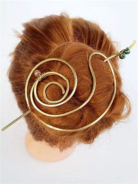 Gold Bun Holder Hair Barrette Hair Clip Hair Stick Hair