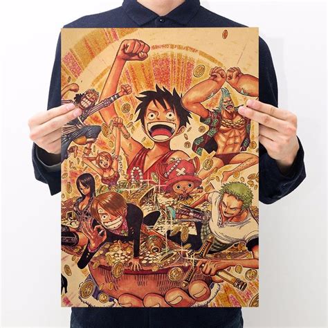 One Piece Poster Craft Print Vintage Paper 16 Styles Anime Stuff