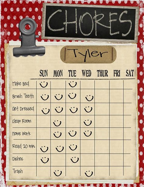 Cute Chore Chart Chore Chart Kids Printable Chore Chart Chores For Kids