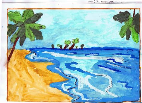 Paisaje Cuadros F Ciles De Pintar Para Principiantes Aprende A Pintar Un Paisaje De Playa Con
