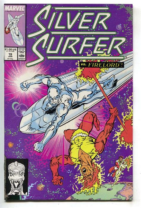 Silver Surfer 19 2nd Series Marvel 1989 Nm Galactus Fantastic Four