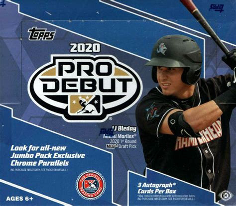 17, the brand will have their famous mystery boxes on sale starting at just $55, but valued up to $600. 2020 Topps Pro Debut MLB Baseball HTA Jumbo Box - Sports ...