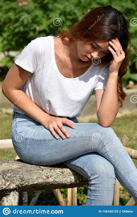 A Female And Sadness Stock Photo Image Of Females Sorrow 156450120