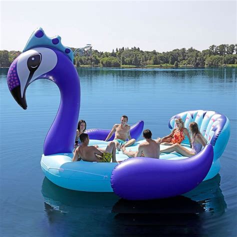 New Sun Pleasure Big Inflatable Person Party Peacock Island Water