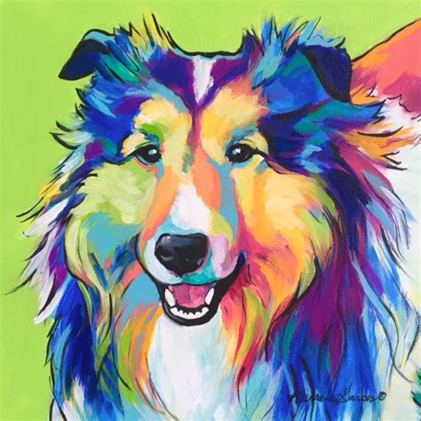 Cassie Colorful Custom Pet Portrait Pop Art Dog Portrait Dog Pop
