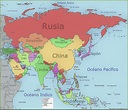 Mapa de Asia Político |🥇| Mapa Continente Asiático【 2023
