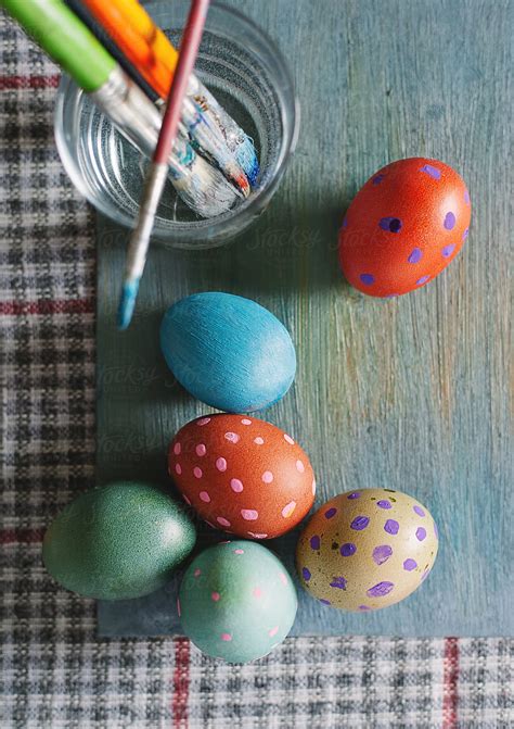 Colorful Painted Easter Eggs By Stocksy Contributor Darren Muir