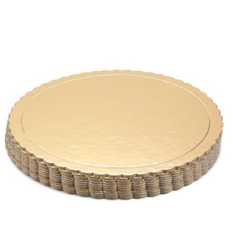 12 Pack Round Cake Boards Cardboard Scalloped Cake Circle Bases 10