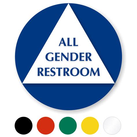All Gender Restroom Signs Gender Neutral Restroom Signs
