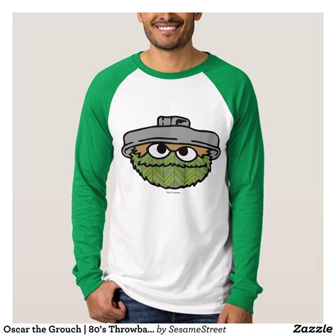 Oscar The Grouch S Throwback T Shirt Zazzle Com Oscar The Grouch T Shirt Shirts