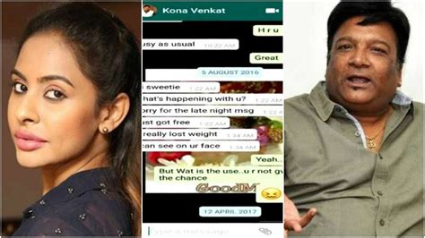 Sri Leaks Sri Reddy Now Targets Kona Venkat After Accusing Suresh Babus Son Abhiram And Others