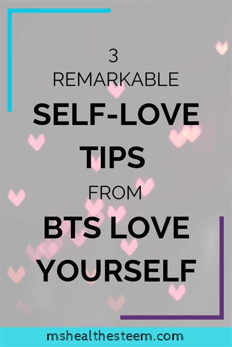 I have come to love myself for who i am, for. 3 Remarkable Self-Love Tips From BTS Love Yourself | Ms. Health-Esteem