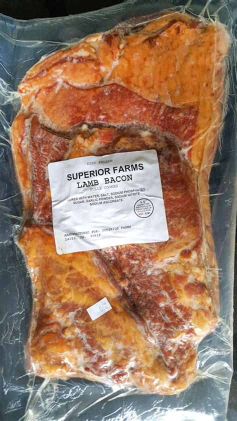 Superior Farms Lamb Bacon Johnny Prime