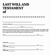 FREE 8+ Sample Last Will and Testament Forms in PDF
