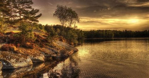 lake in sweden on evening 4k ultra hd wallpaper hdr photography hd wallpaper wallpaper downloads