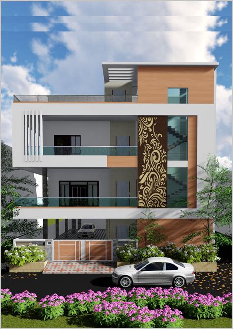 Front Elevation Design For 2 Floor Building Briana House Design