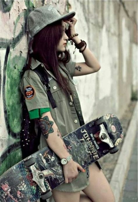 Hipster Skater Girl Style Skate Girl Skater Girls