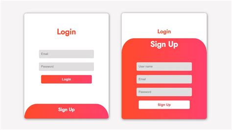 Animated Login Form Using Only Html And Css No Javascript Youtube