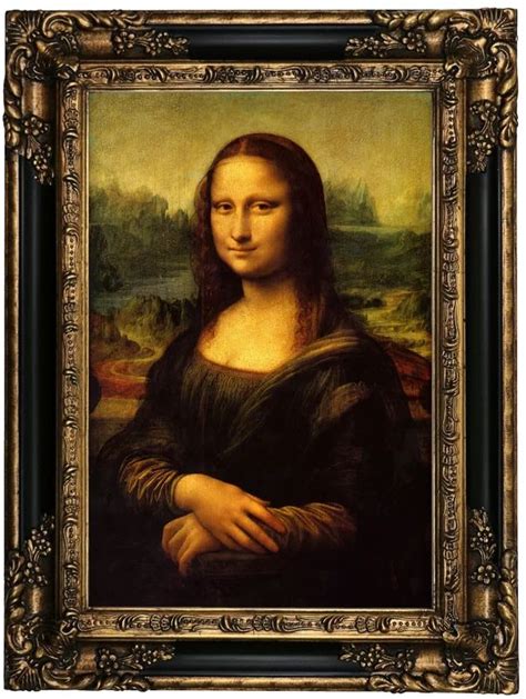 Vault W Artwork Mona Lisa By Leonardo Da Vinci Framed Oil Painting