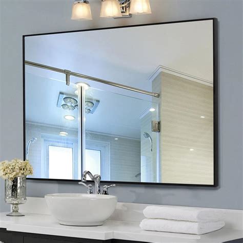 Rectangle Black Framed Bathroom Vanity Mirror Dfs 01 Led Mirror Manufacturer Backlit Hotel