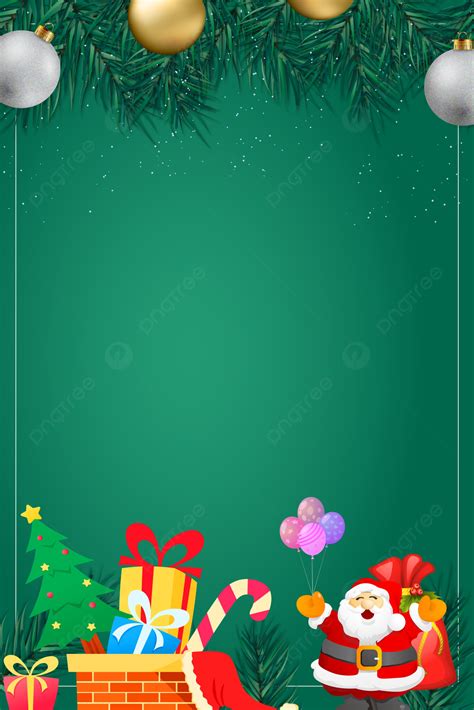 การ์ตูนพื้นหลังสีเขียวคริสต์มาสออกแบบ ภาพวอลล์เปเปอร์สำหรับดาวน์โหลดฟรี