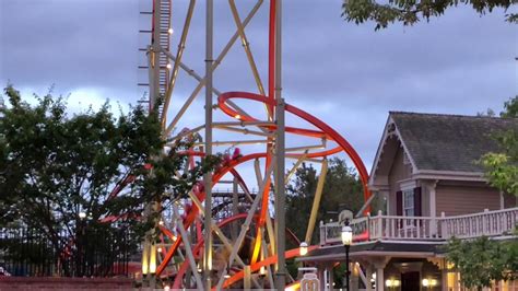 Californias Great America Railblazer Night Experience Tr Youtube