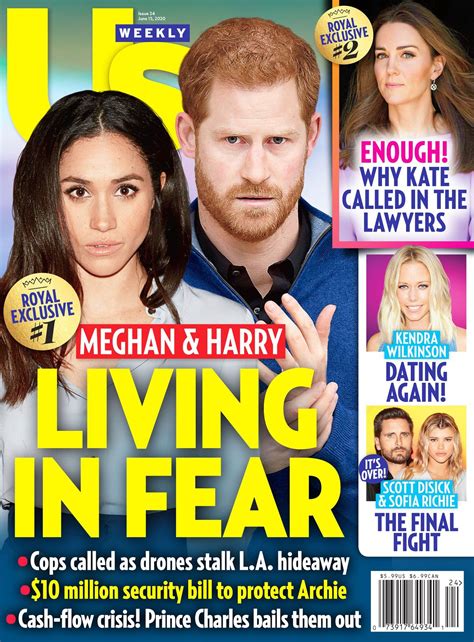 The Front Cover Of Us Weekly Magazine Featuring Prince Harry And His Wife Megn