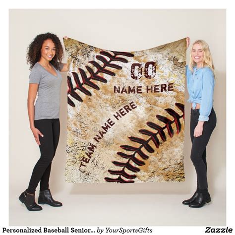 A perfect gift to give to your coach or teammate on basketball senior night. Personalized Baseball Senior Night Gifts, Blanket | Zazzle ...