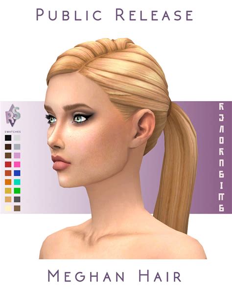 Best Sims 4 Maxis Match Ponytail Hair Cc All Free Fandomspot