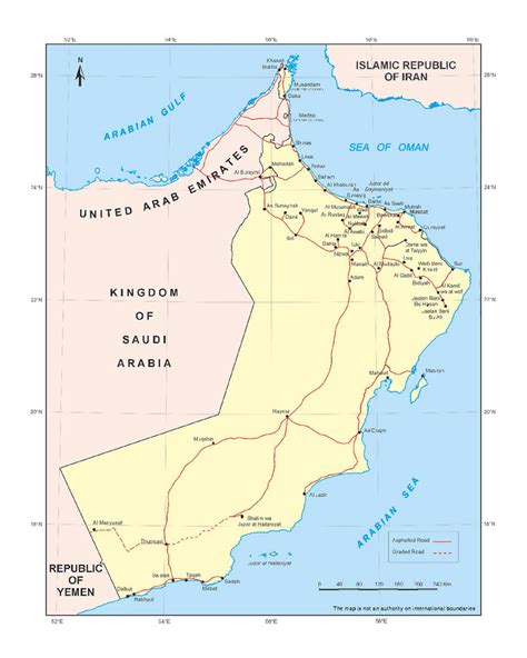 Detallado Mapa De Omán Con Carreteras Y Ciudades Omán Asia Mapas