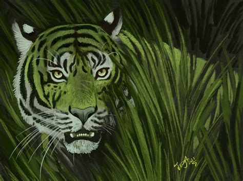 Green Tiger By Hodarinundu On Deviantart