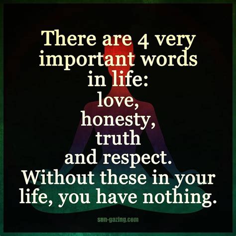 4 Important Words In Life Words Life Quotes Life
