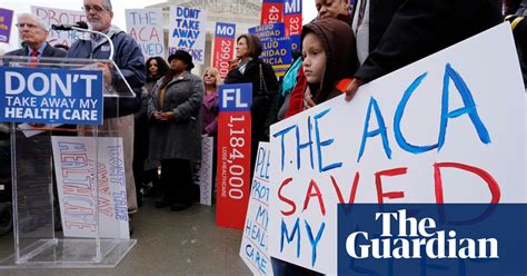 Obamacare Supporters Take To The Streets As Supreme Court Deliberates Us News The Guardian