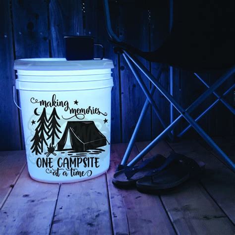 Making Memories One Campsite At A Time Tent 5 Gallon Led Etsy