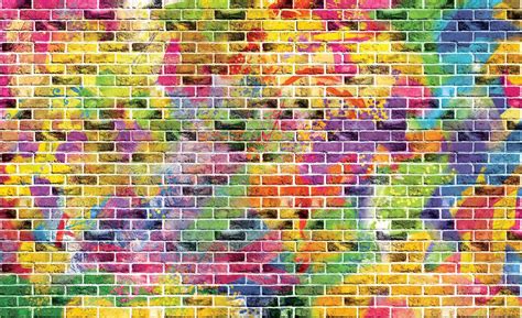 Bricks Multicolour Wall Paper Mural Buy At Europosters