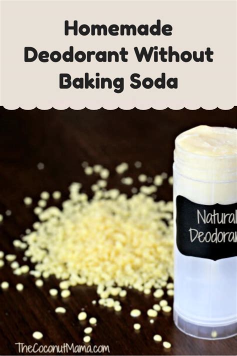 Homemade Deodorant Without Baking Soda Coconut Mama