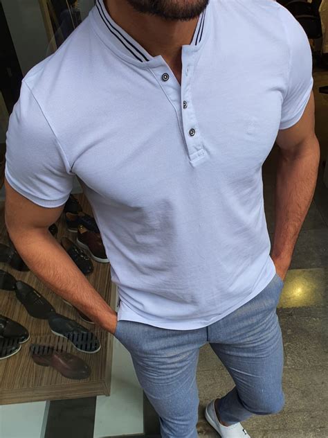 Buy White Slim Fit Tshirt By With Free Shipping